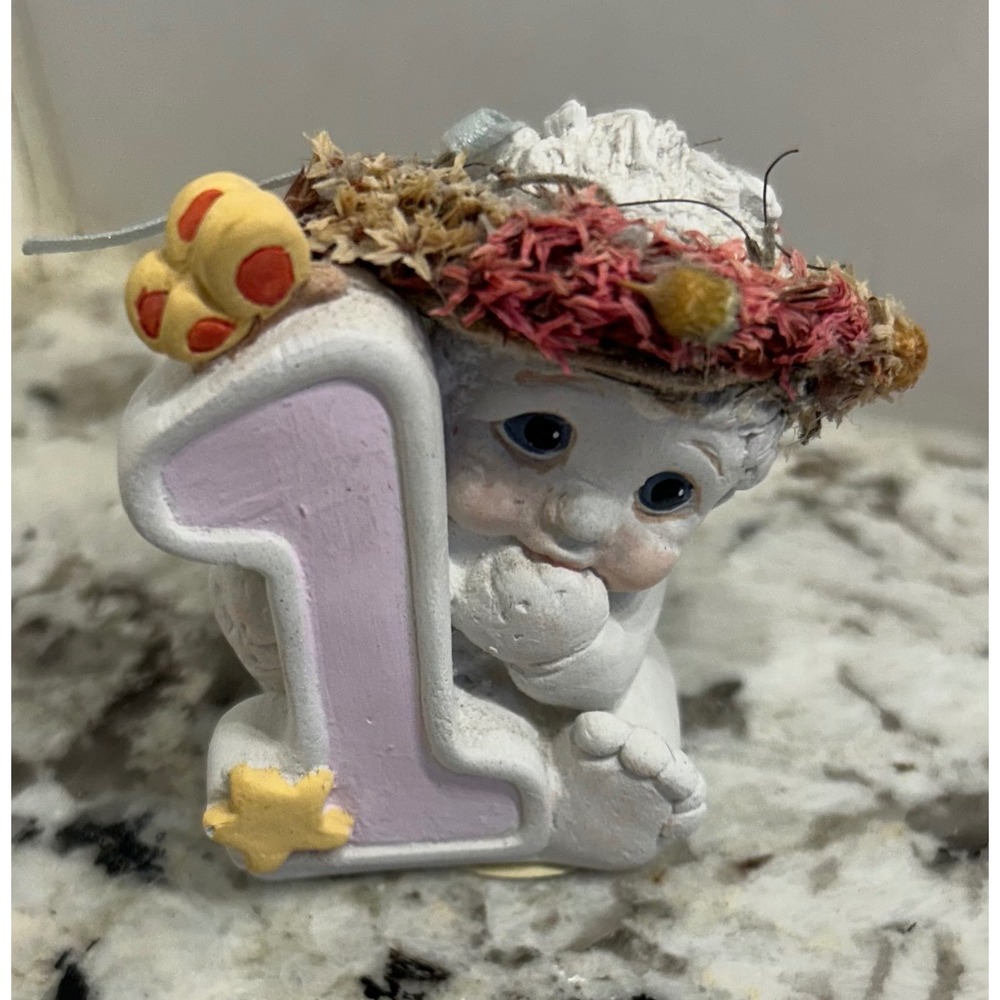 DREAMSICLES FIRST BIRTHDAY CHERUB FIGURINE 1ST AGE‎ ONE NUMBER 1 COLLECTIBLE